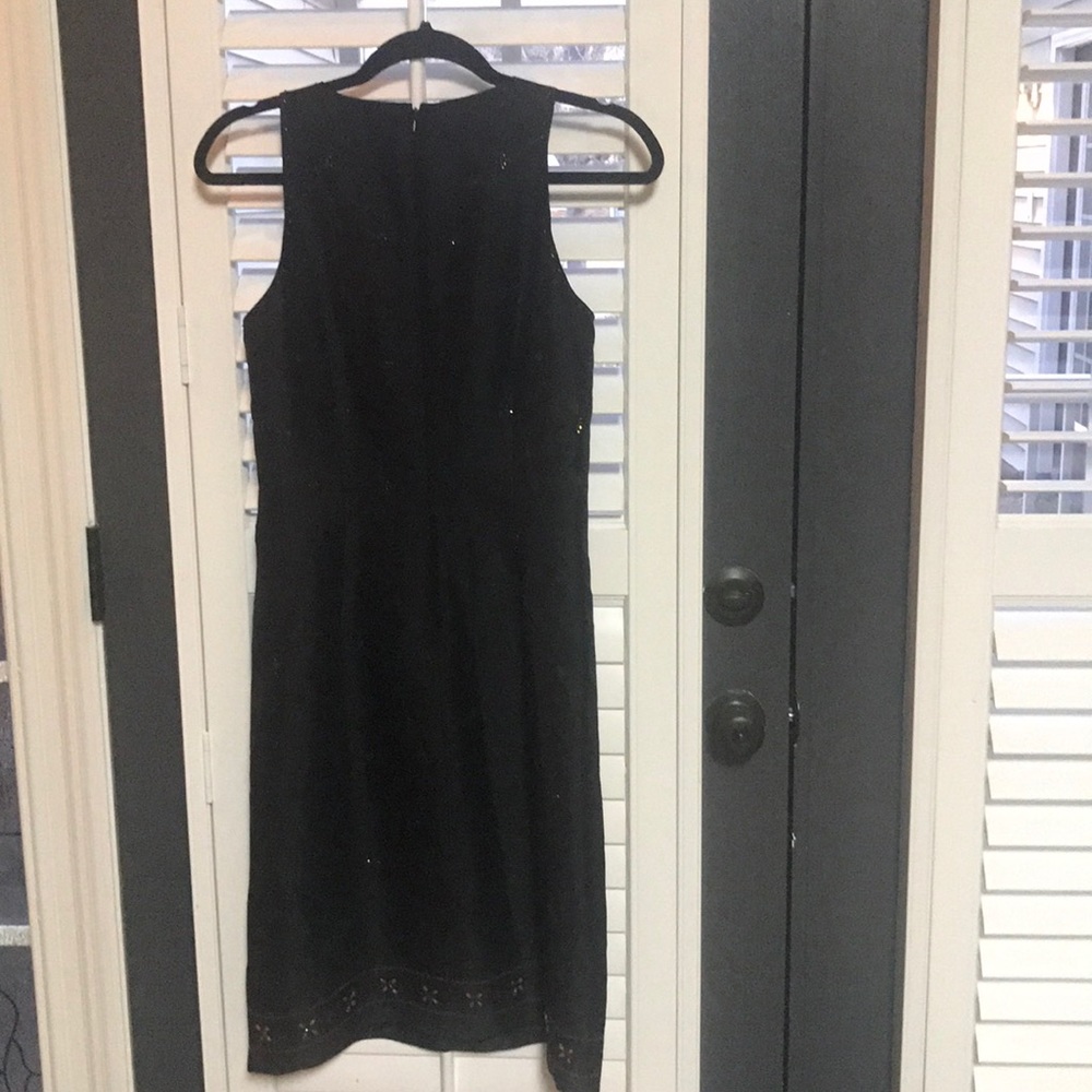 NWT 100% Silk Classic Black sleeveless dress